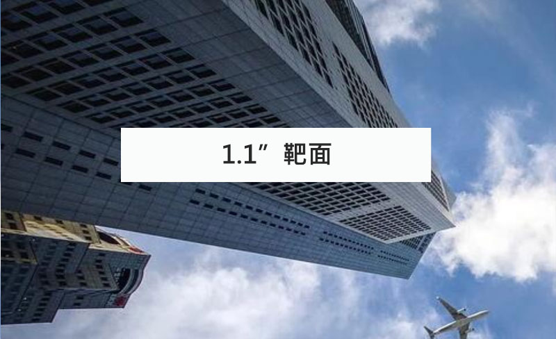 1.1＂靶面